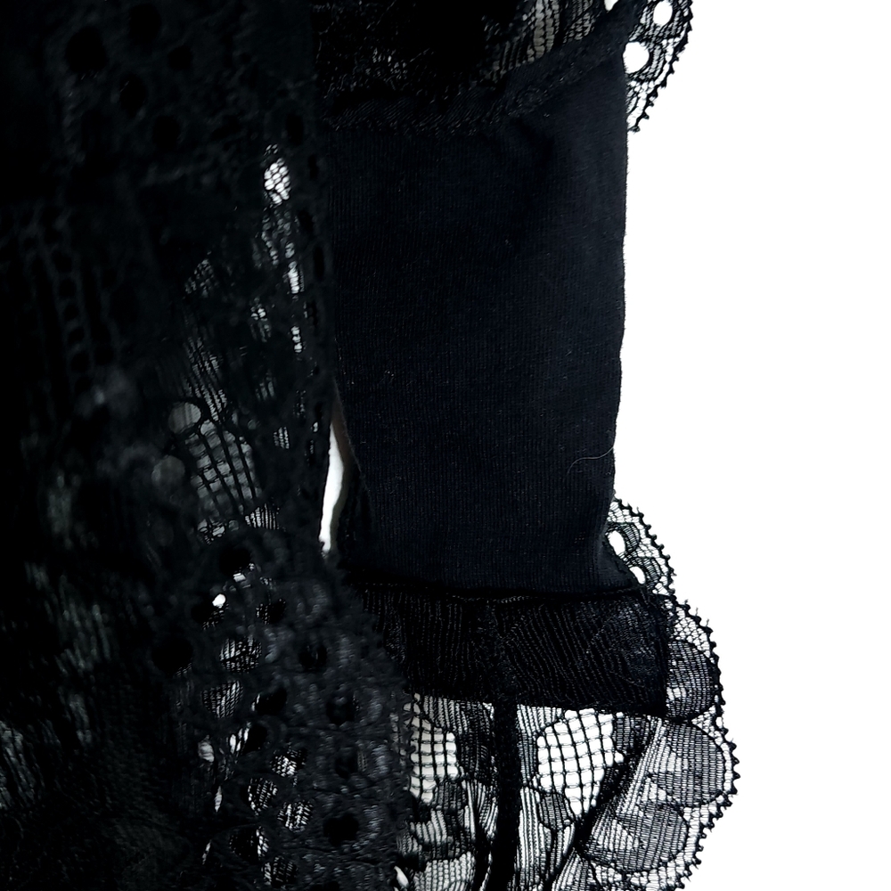 Fox & Royal Black Lace Body Suit New Without Tag Size L/20 - Picture 8 of 10
